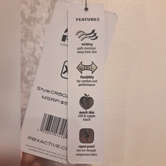 RBX capri length activewear leggings xs - Picture 3 of 5